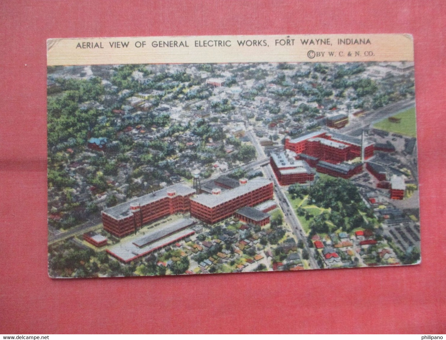 Air View General Electric Works. Fort Wayne  Indiana > Fort Wayne        Ref  5351` - Fort Wayne