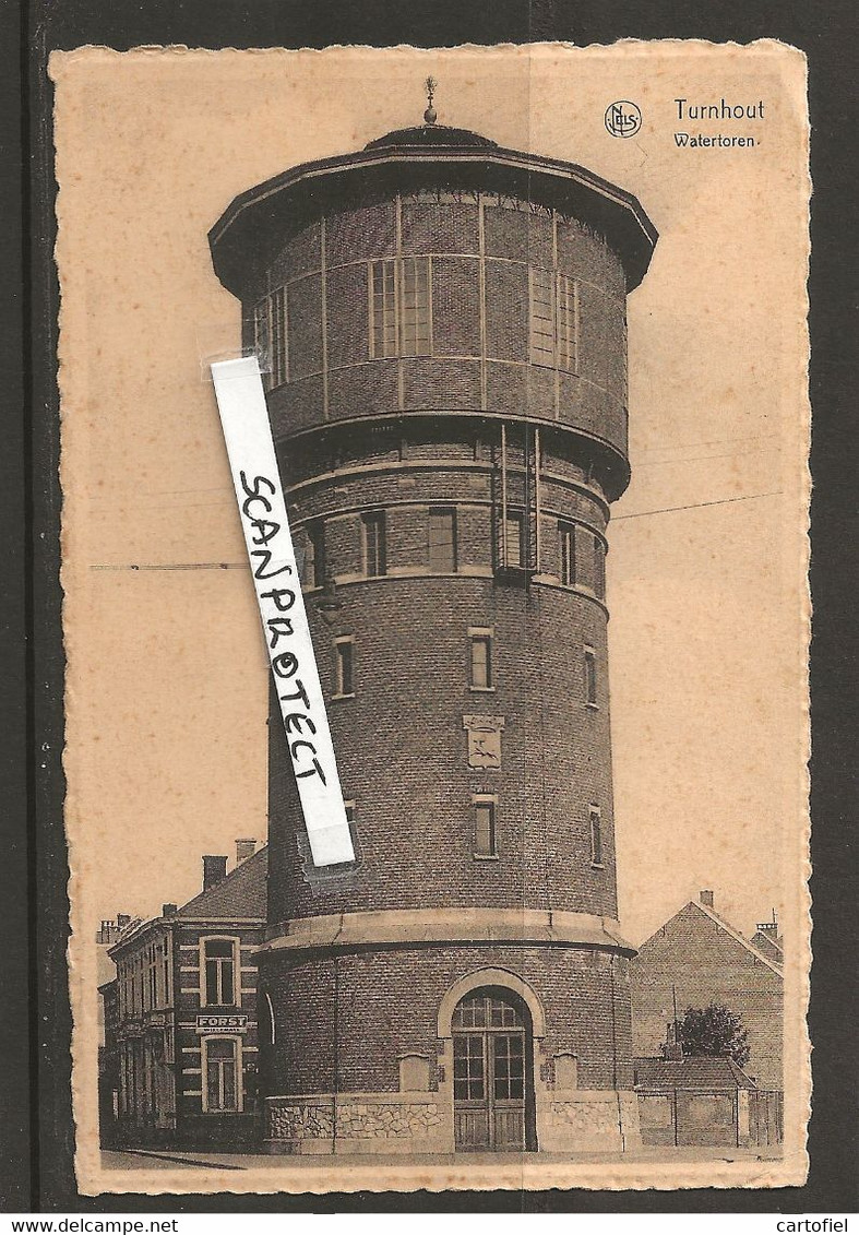 TURNHOUT-WATERTOREN-UITGAVE CLAES-VERSTUURDE KAART-M.D.-ZIE DE 2 SCANS-RARE! ! ! - Turnhout