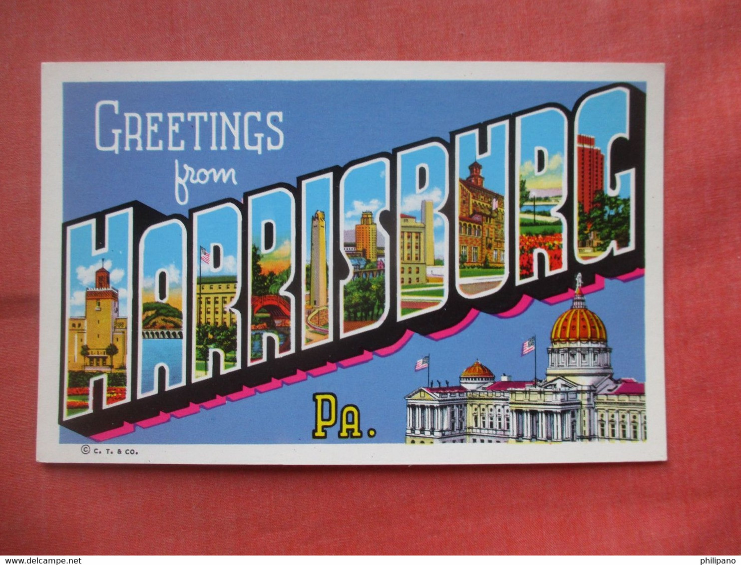 Greetings.  Harrisburg  Pennsylvania > Harrisburg     Ref  5352 - Harrisburg