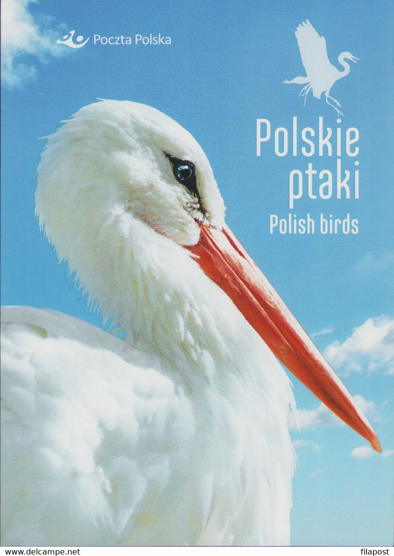 Poland 2020 Booklet / Polish Birds - White Black Stork Ciconia Heron Ardea / With Full Sheet MNH** New!!! - Booklets