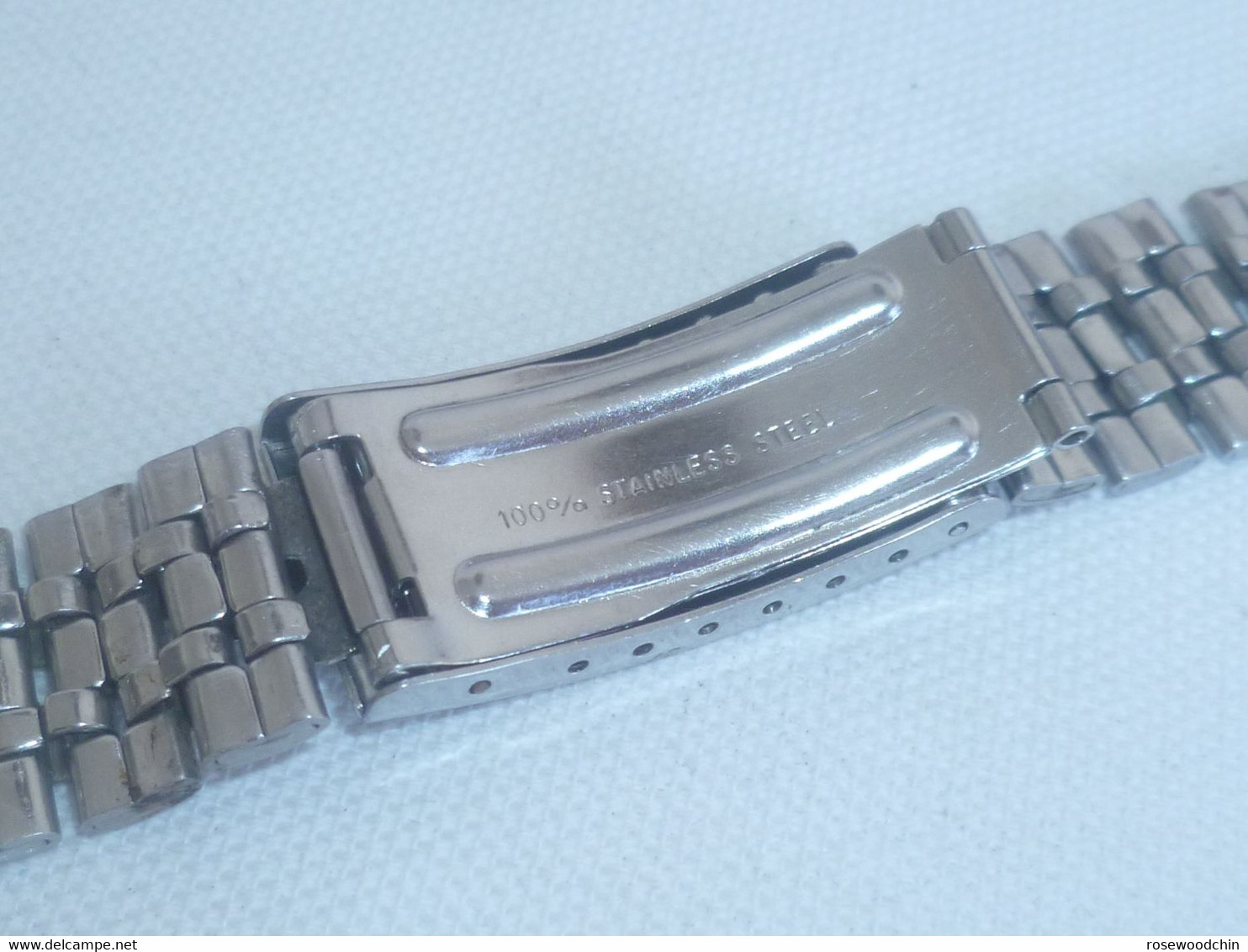 Vintage Stainless Steel Watch Band Bracelet Lug 16-21 Mm (#46) - Montres Gousset