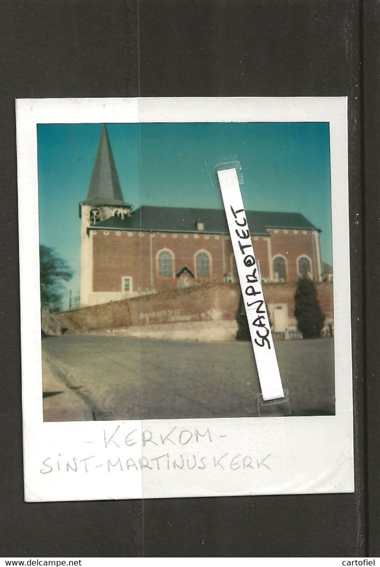 KERKOM-BOUTERSEM-KERK-O.L.V.HEMELVAART-ORIGINELE-POLAROID-FOTO-JAREN 70-AFM.+-9-11 CM-UNIEKE OPNAME UIT PRIVE-ARCHIEF - Boutersem