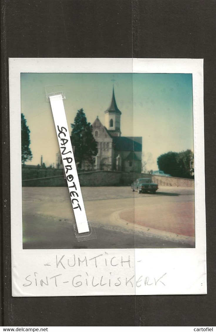 KUMPTICH-TIENEN-KERK-SINT-GILLIS-ORIGINELE-POLAROID-FOTO-JAREN 70-AFM.+-9-11 CM-UNIEKE OPNAME UIT PRIVE-ARCHIEF - Tienen