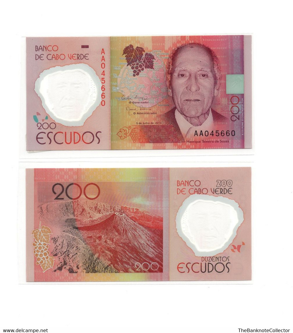 Cape Verde 200 Escudos 2014 Polymer Issue P-71 UNC - Kaapverdische Eilanden