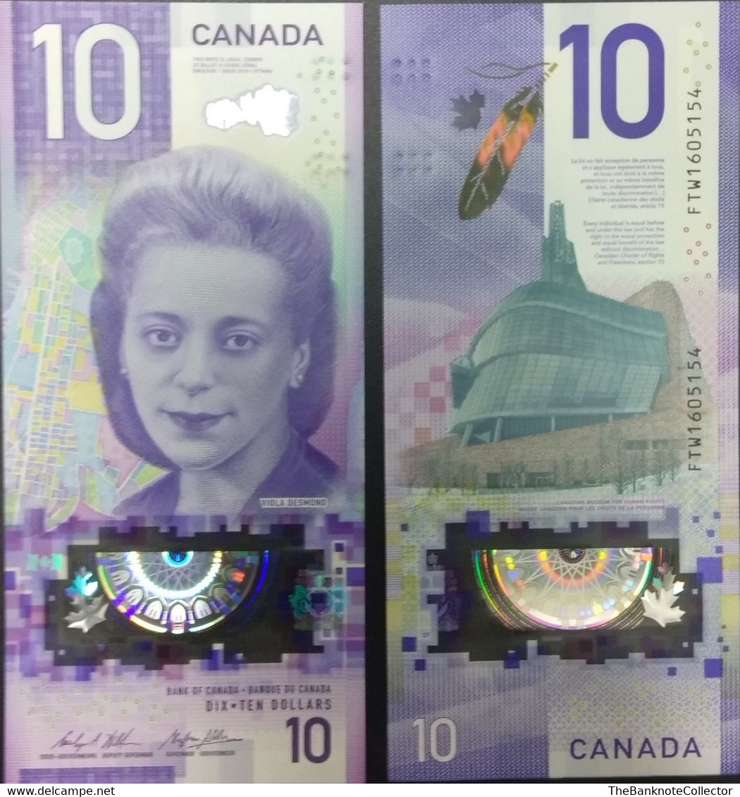 Canada 10 Dollars 2018 Polymer Commemorative Issue P-new UNC - Kanada