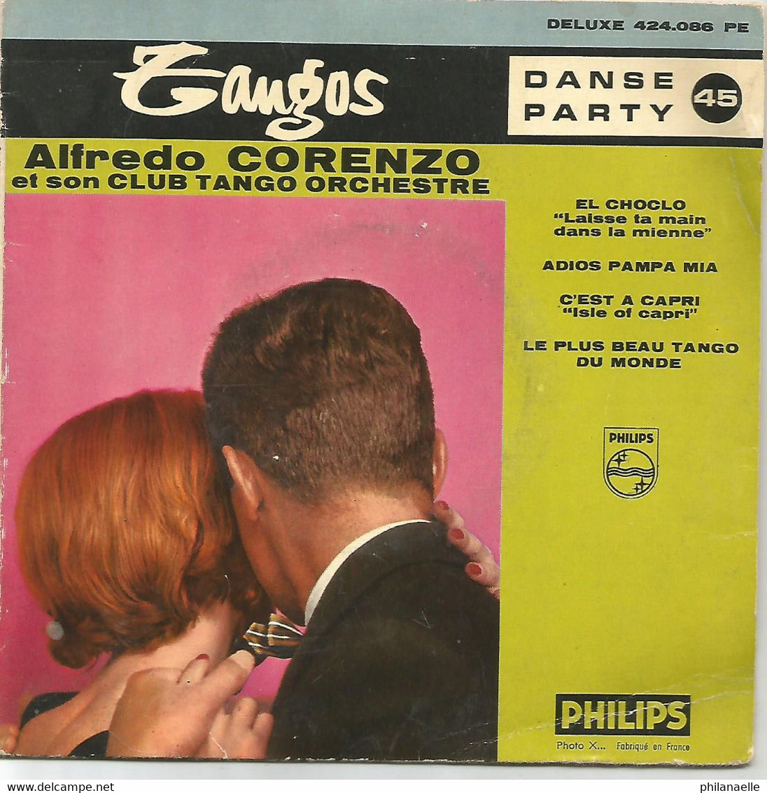 Alfredo Corenzo - Tangos - El Choclo, Adios Pampa Mia, C'est à Capri, Le Plus Beau Tango Du Monde - Strumentali