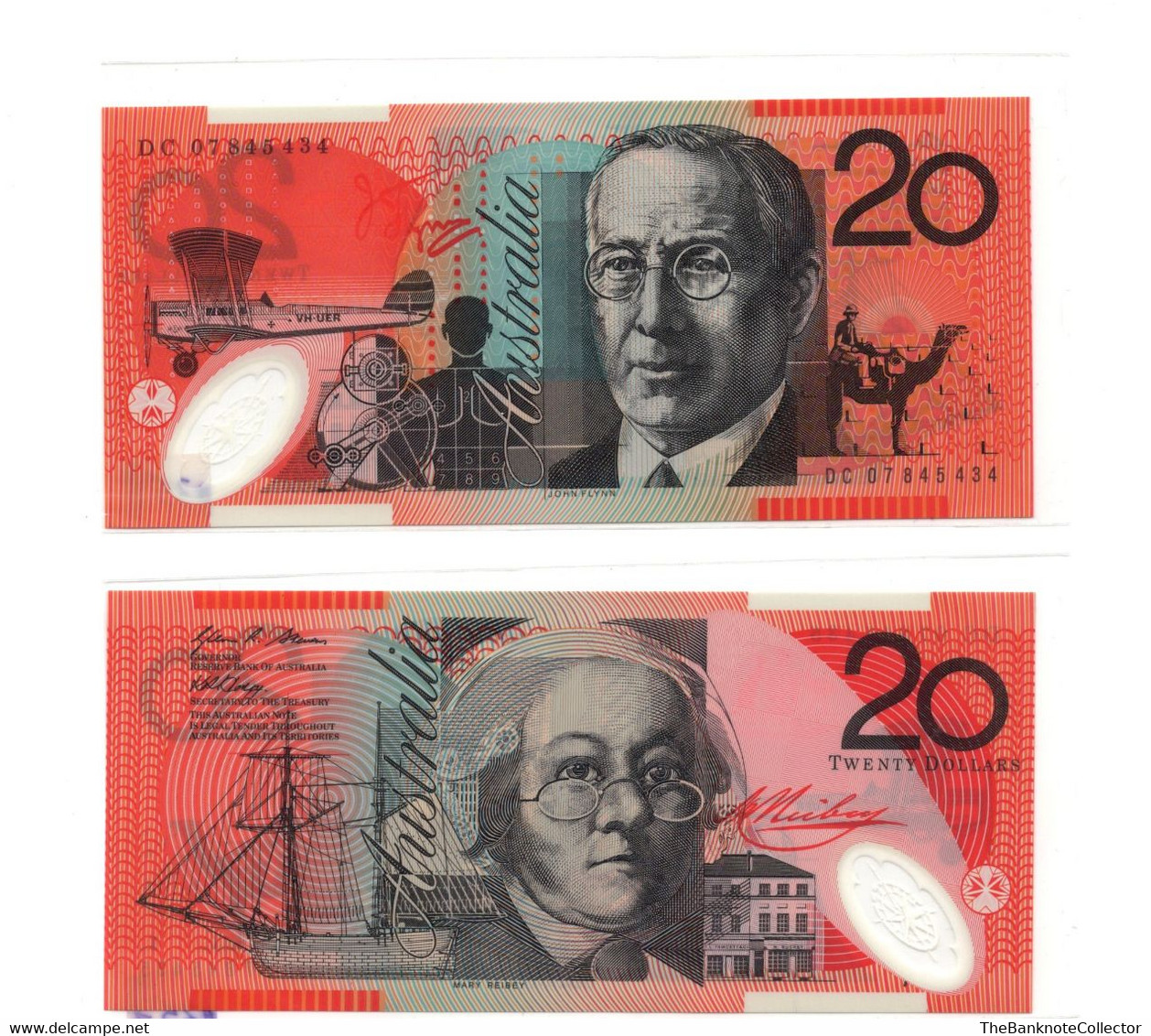 Australia 20 Dollars Stevens & Henry 2007 Prefix DC Polymer Issue P-53 UNC - 1992-2001 (billetes De Polímero)