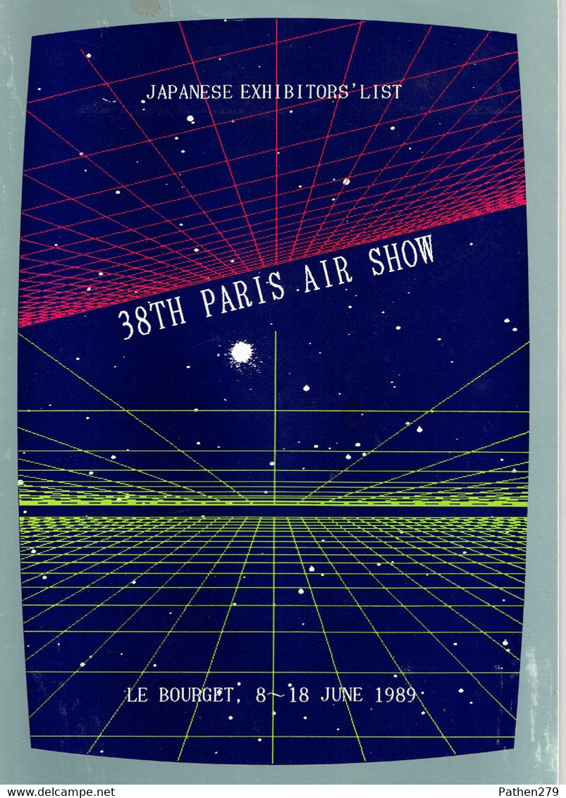 Plaquettes De Présentation Stand Du Japon Pour Le Salon Aéronautique Du Bourget Paris Air Show 1989 - Advertisements