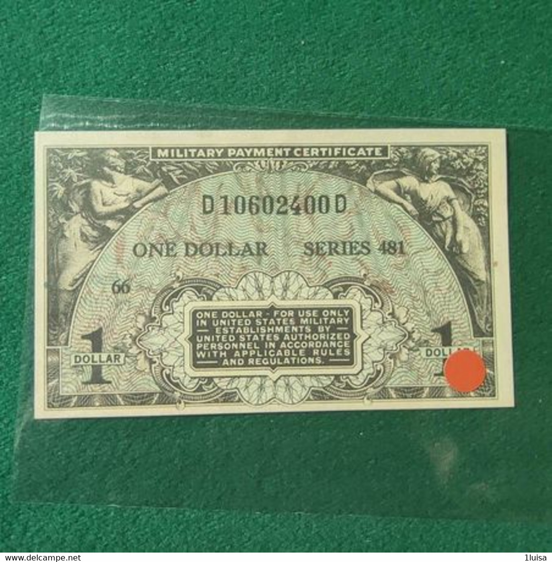 STATI UNITI 1 DOLLAR  COPY - 1951-1954 - Serie 481