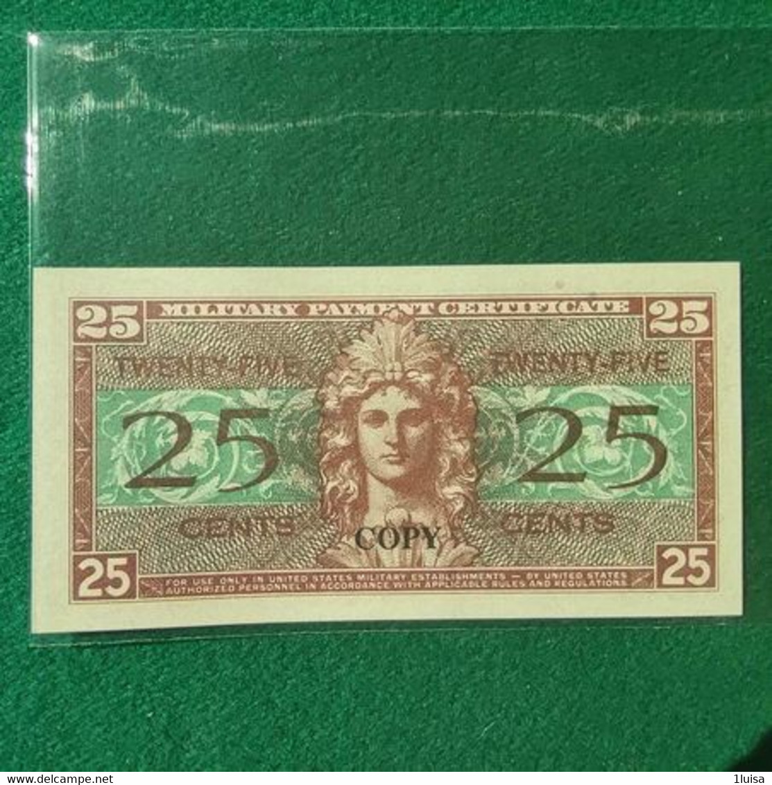 STATI UNITI 25 CENT COPY - 1954-1958 - Series 521