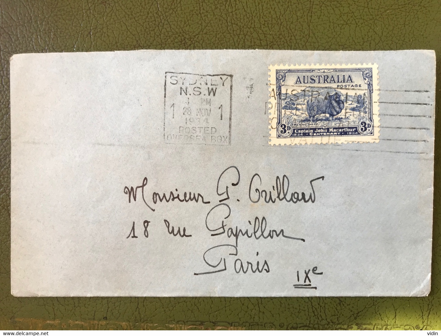 AUSTRALIE Belle Lettre Bon Affranchissement Belle Flamme Seul Sur Lettre - Storia Postale