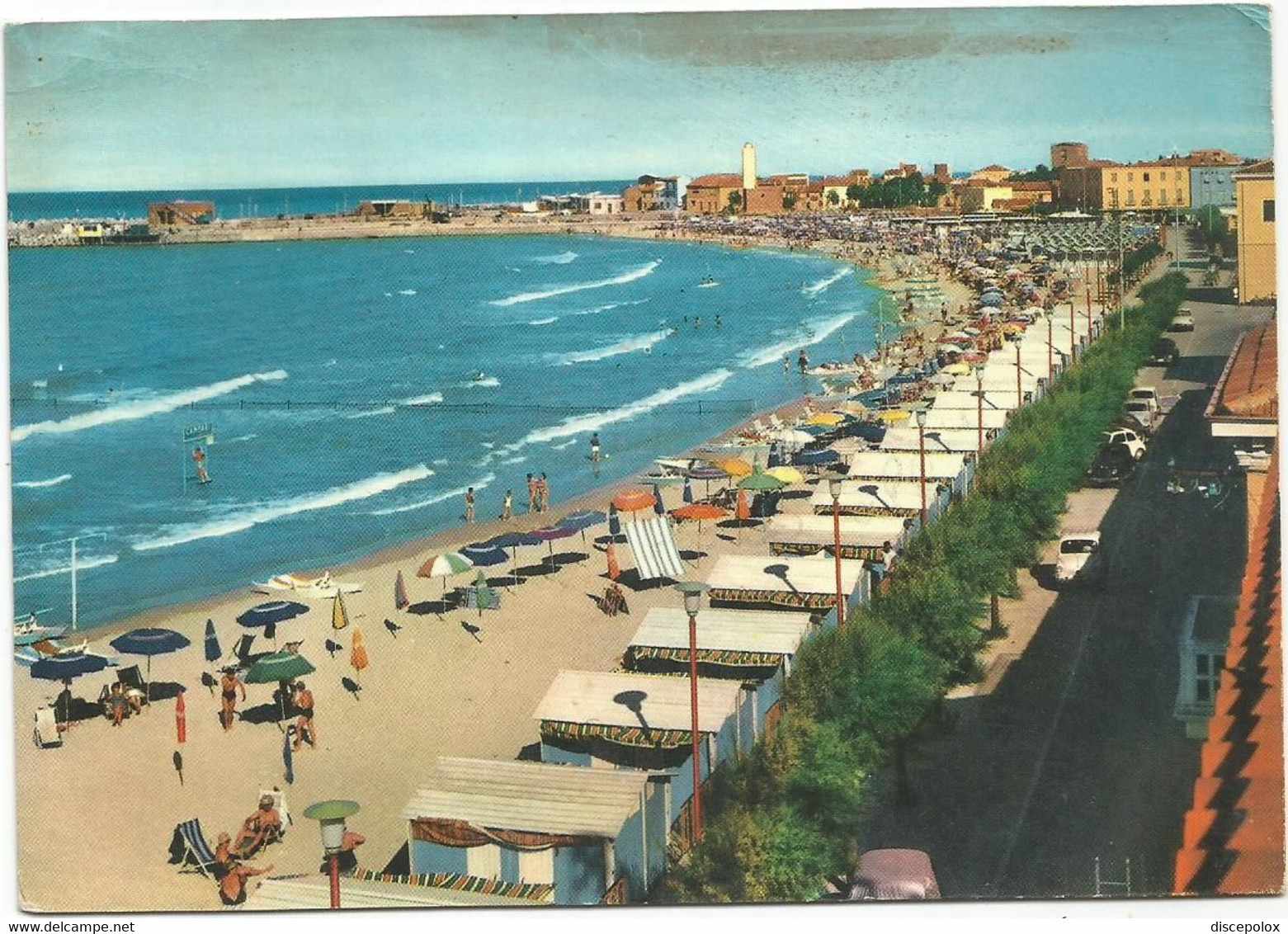 AA5072 Fano (Pesaro Urbino) - Lungomare E Spiaggia - Panorama / Viaggiata 1966 - Fano