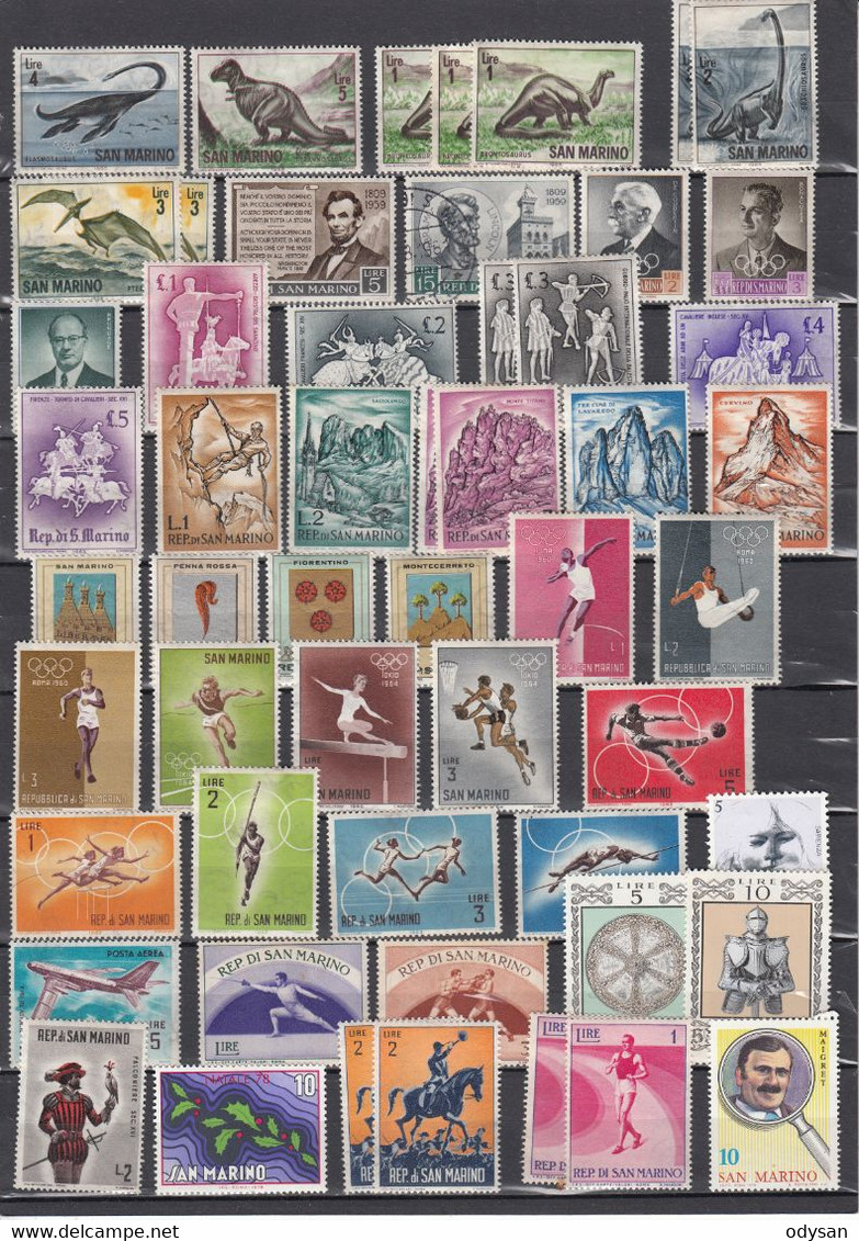 Lot 200 Timbres Saint-Marin - Collections, Lots & Séries