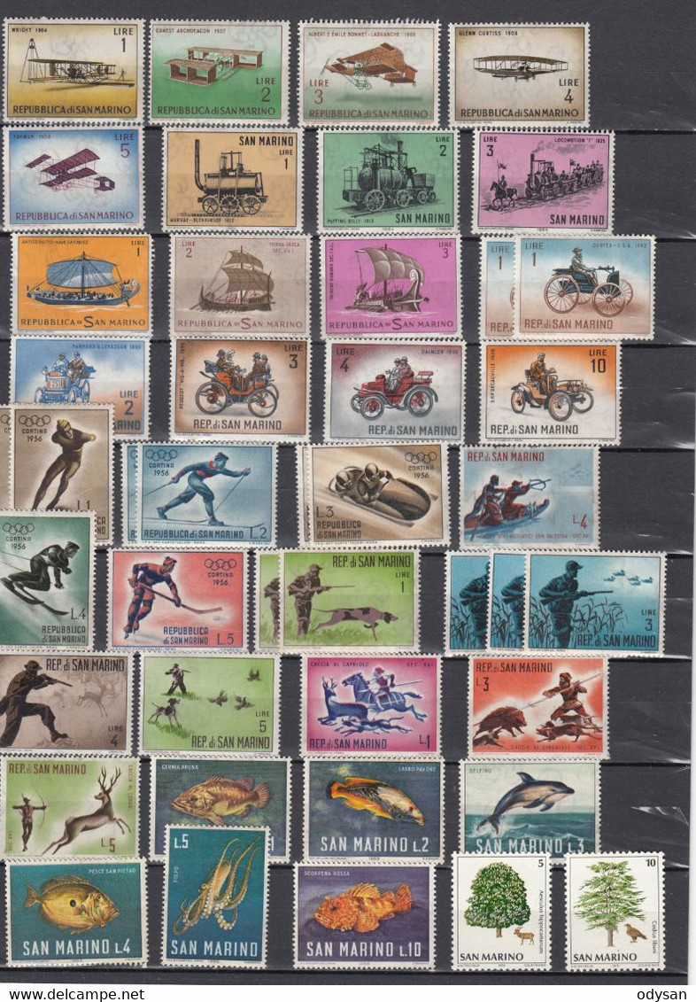 Lot 200 Timbres Saint-Marin - Collections, Lots & Series
