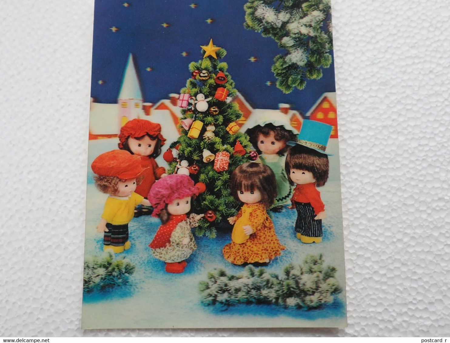 3d 3 D Lenticular Stereo Postcard Christmas     A 214 - Cartoline Stereoscopiche