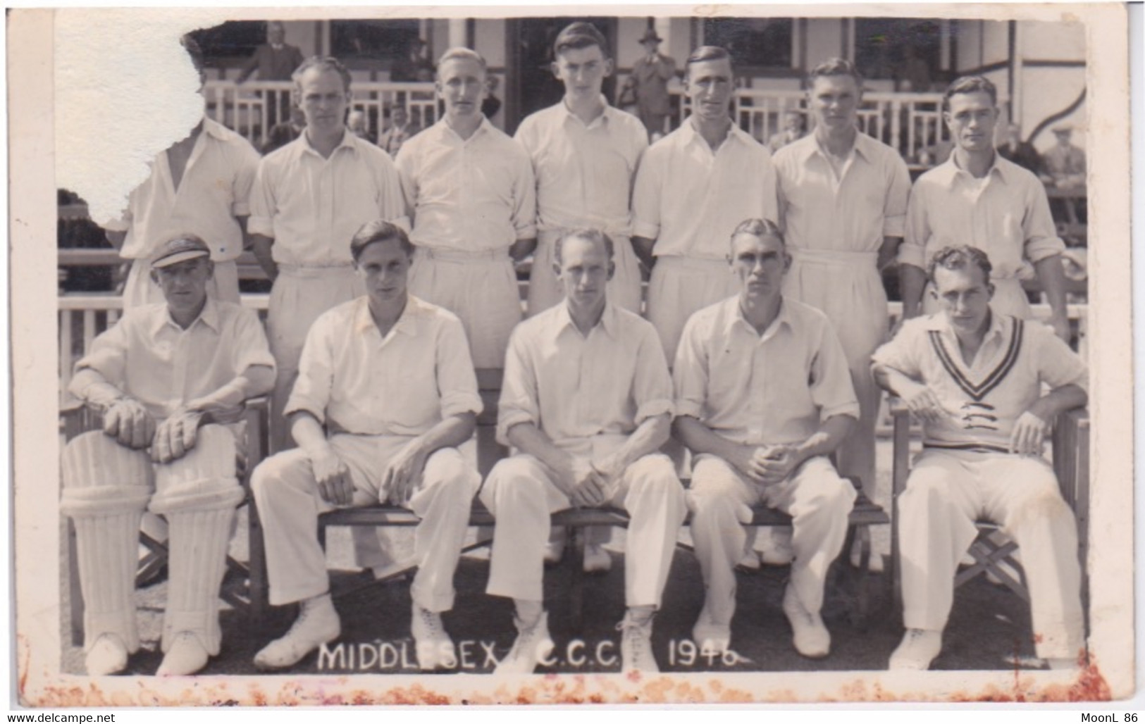 ANGLETERRE - MIDDLESEX - WEST BROMWICHT - CARTE PHOTO - SPORT - EQUIPE CRICKET DE 1946 - Middlesex