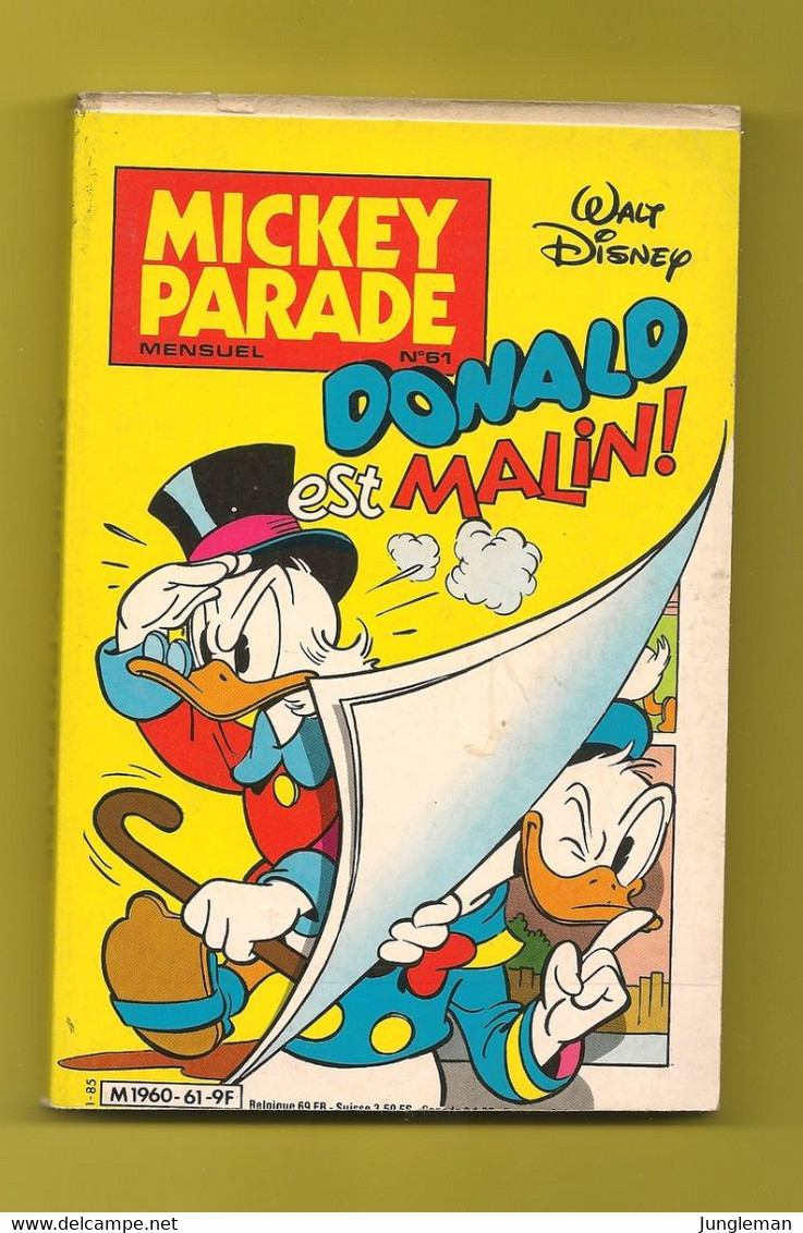 Mickey Parade N° 61 - Edité Par Edi-Monde / SNEF- Janvier 1985 - Mickey Parade