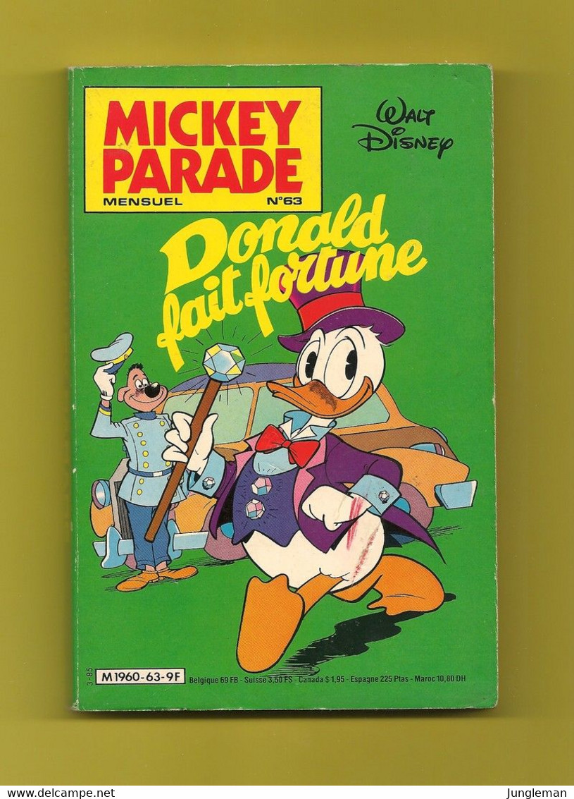 Mickey Parade N° 63 - Edité Par Edi-Monde / SNEF- Mars 1985 - Mickey Parade