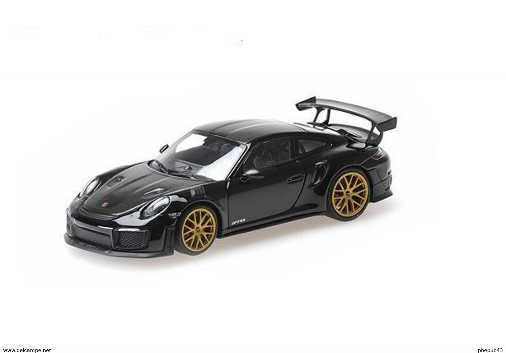 Porsche 911 (991.2) GT2RS – 2018 – Black (Weissach Paket) Aurum Wheels - Minichamps - Minichamps