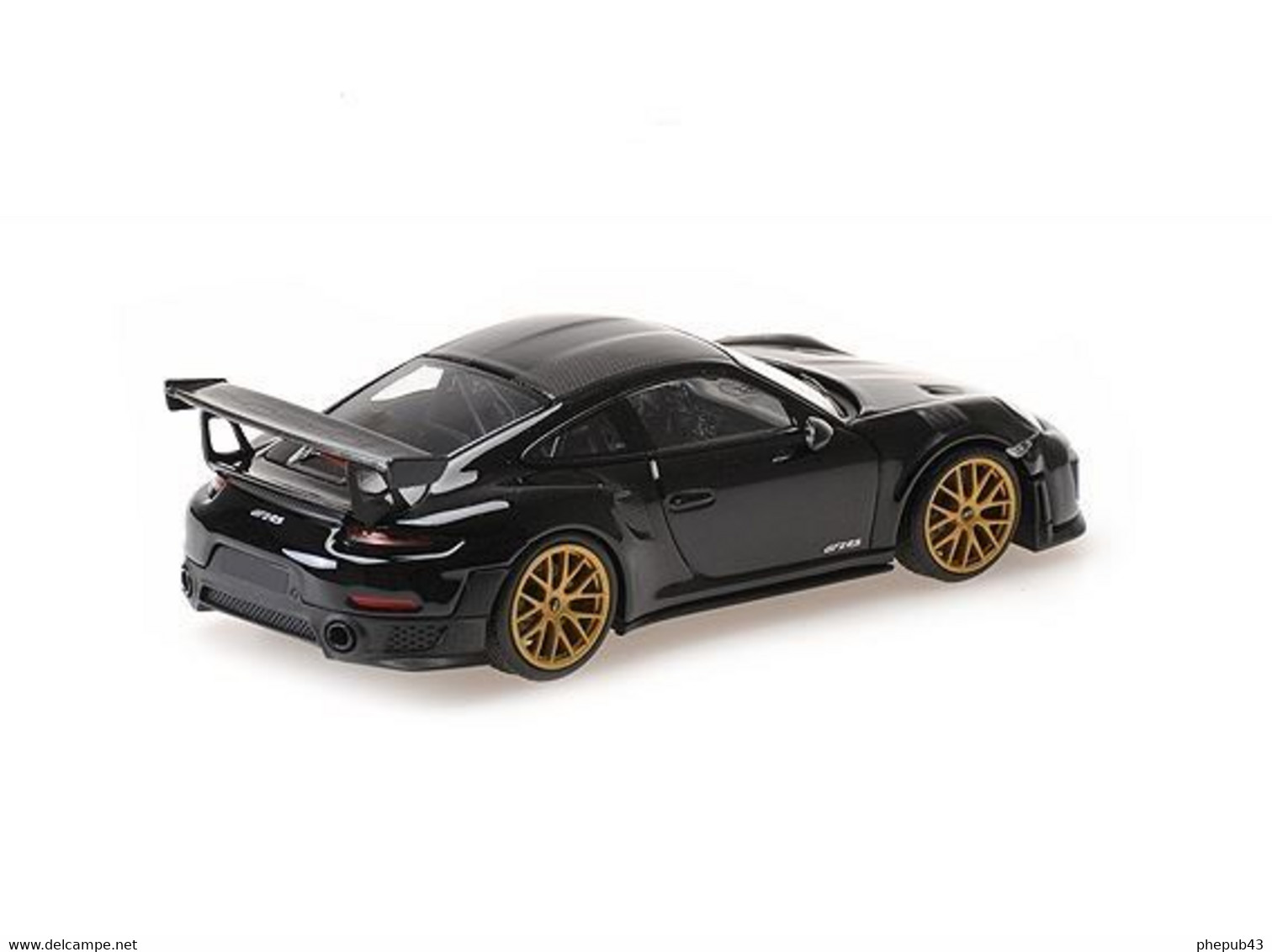 Porsche 911 (991.2) GT2RS – 2018 – Black (Weissach Paket) Aurum Wheels - Minichamps - Minichamps