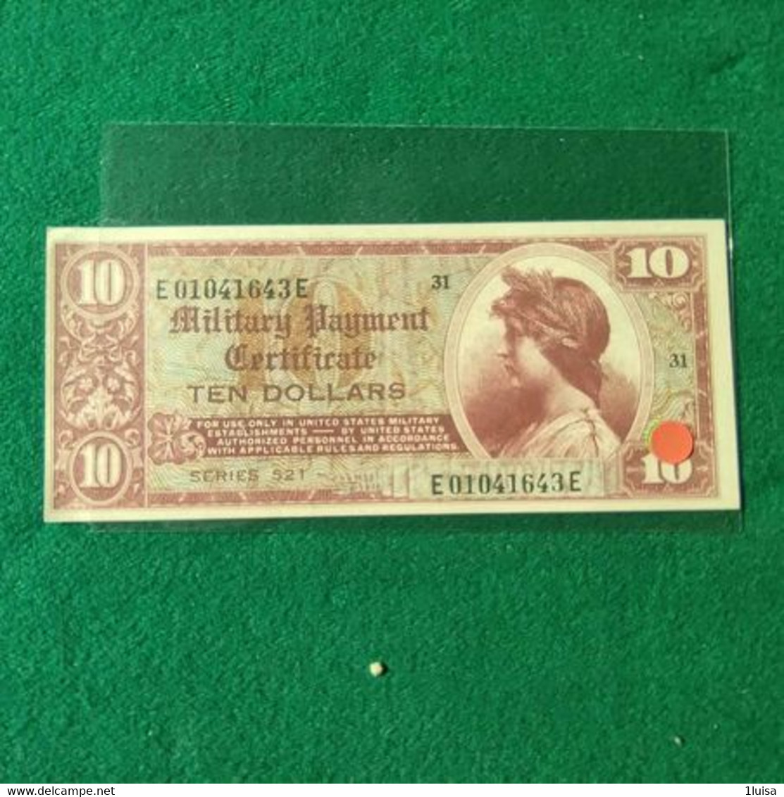 STATI UNITI 10 DOLLARS COPY - 1954-1958 - Serie 521