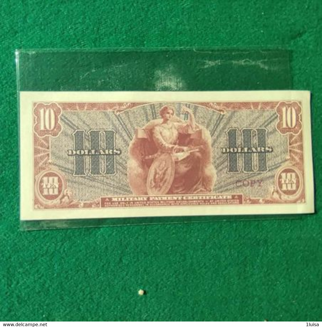 STATI UNITI 10 DOLLARS COPY - 1954-1958 - Serie 521