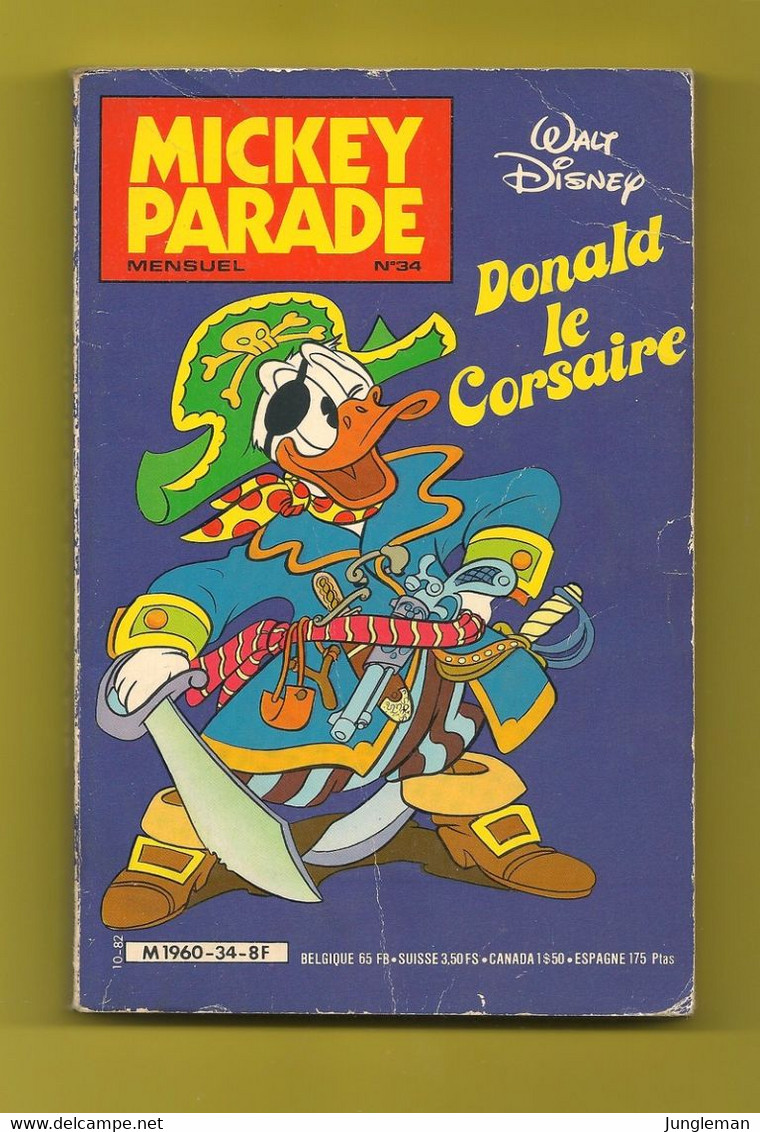 Mickey Parade N° 34 - Edité Par Edi-Monde / SNEF - Octobre 1982 - Mickey Parade