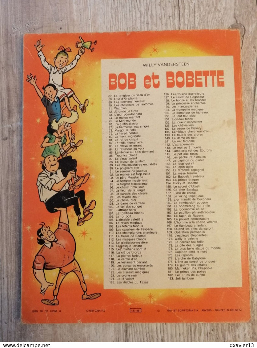 Bande Dessinée - Bob Et Bobette 183 - Joli Tambour (1981) - Bob Et Bobette