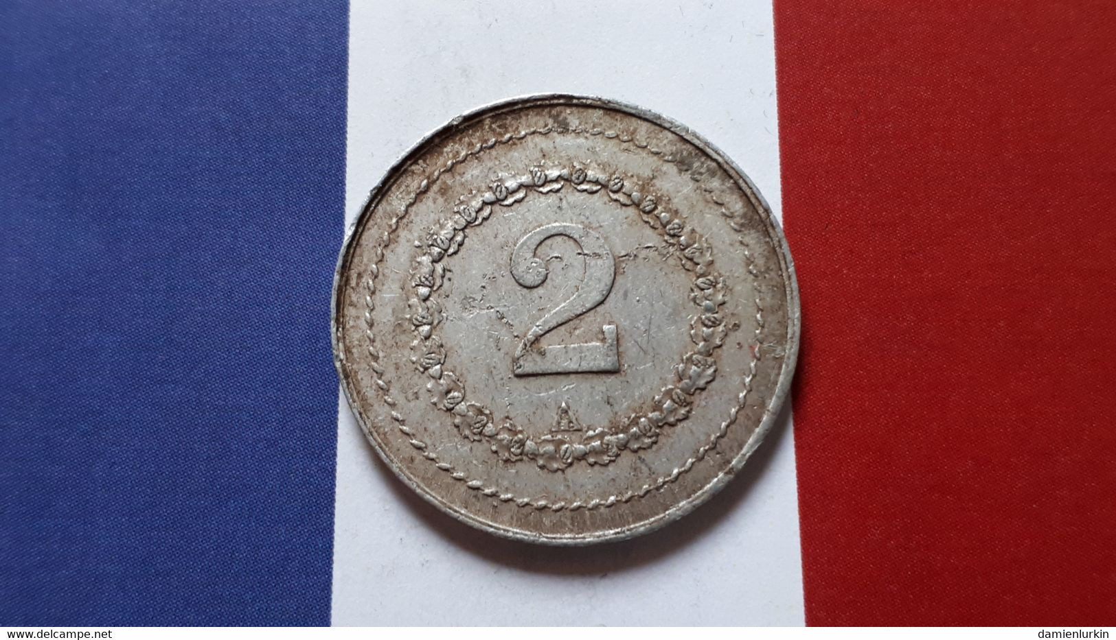 FRANCE JETON 2 ALUMINIUM 27.5MM FRAPPE MEDAILLE - Monétaires / De Nécessité