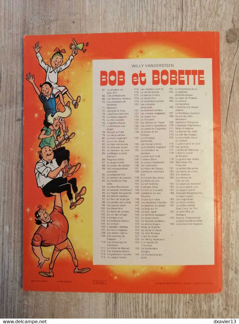 Bande Dessinée - Bob Et Bobette 184 - Les Dames De L'Arc En Ciel (1983) - Bob Et Bobette