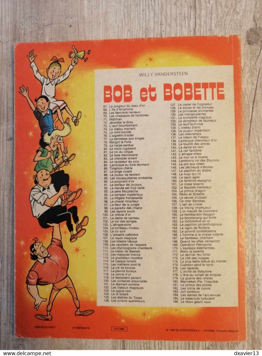 Bande Dessinée - Bob Et Bobette 186 - Le Doux Géant Roux (1982) - Suske En Wiske