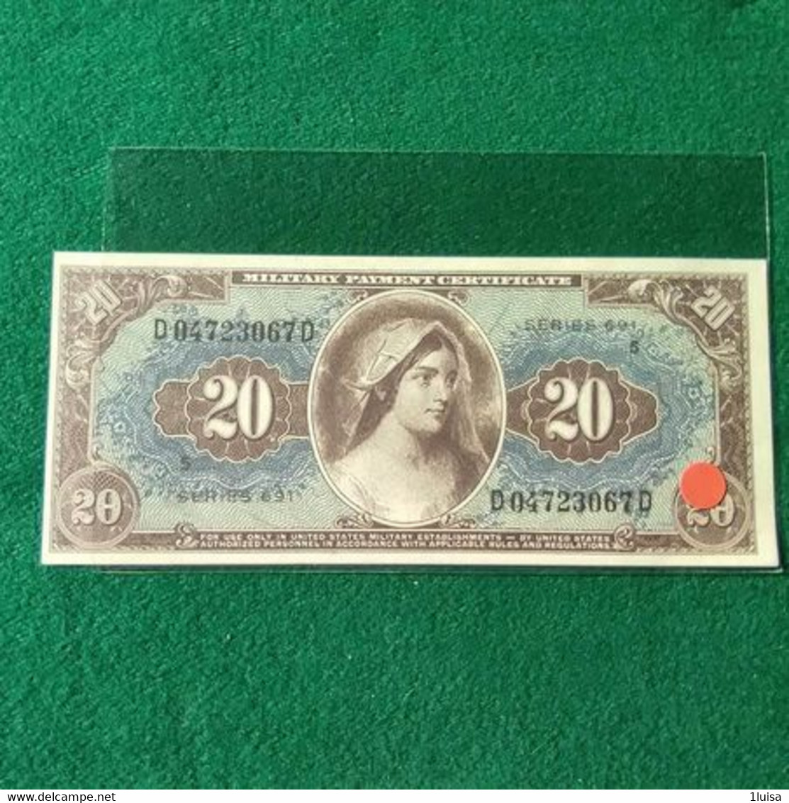 STATI UNITI 20 DOLLARS COPY - Series 691 (unissued)