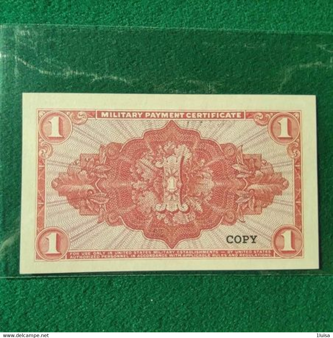 STATI UNITI 1 DOLLAR COPY - 1961-1964 - Serie 591