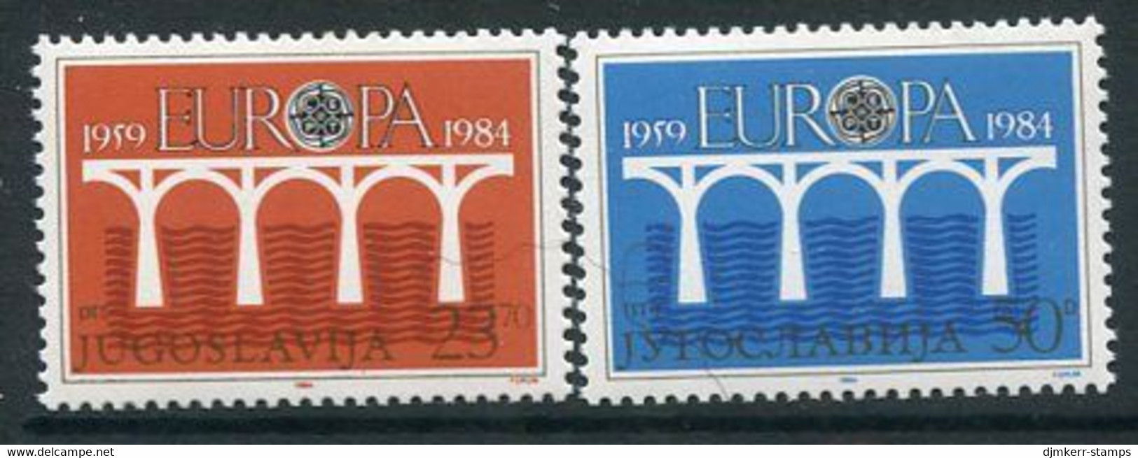 YUGOSLAVIA 1984  Europa: 25th Anniversary Of CEPT  MNH / **.  Michel 2046-47 - Nuevos