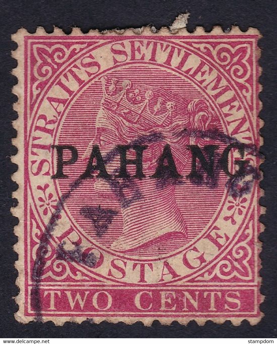 PAHANG 1889 Pahang Overprint On Straits Settlements 2c Sc#1 - USED @P161 - Pahang