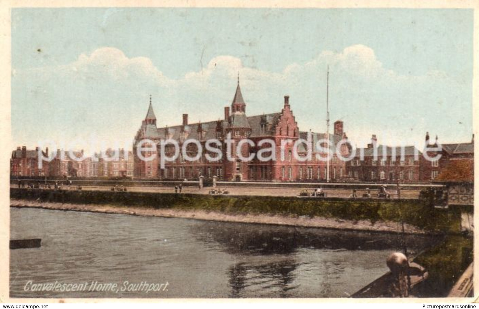 SOUTHPORT CONVALESCENT HOME  OLD COLOUR POSTCARD LANCASHIRE - Southport