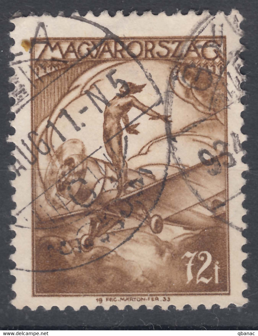 Hungary 1933 Airmail Mi#507 Used - Oblitérés