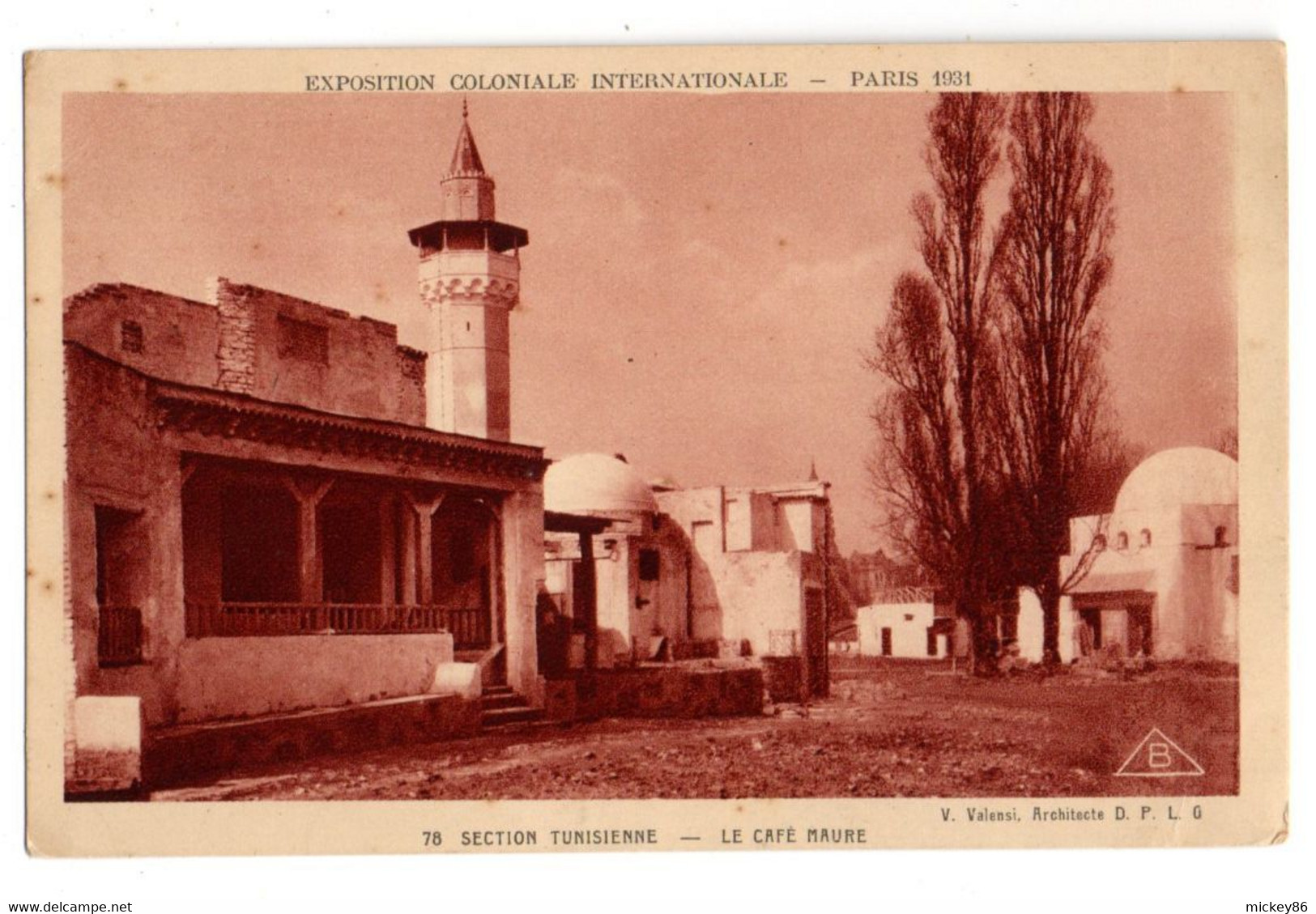 PARIS  1931--Exposition Coloniale --Section Tunisienne --Le Café Maure ..........à Saisir - Expositions