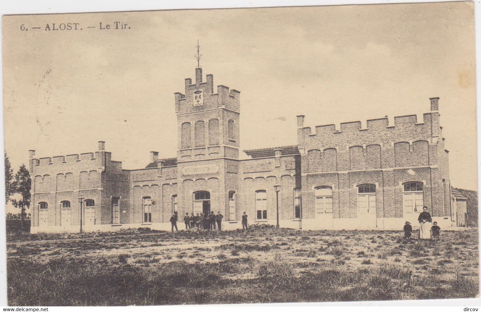 Aalst - Het Schietgebouw (Den Tir) (Walschaerts Nr 6) (gelopen Kaart Met Zegel) - Aalst