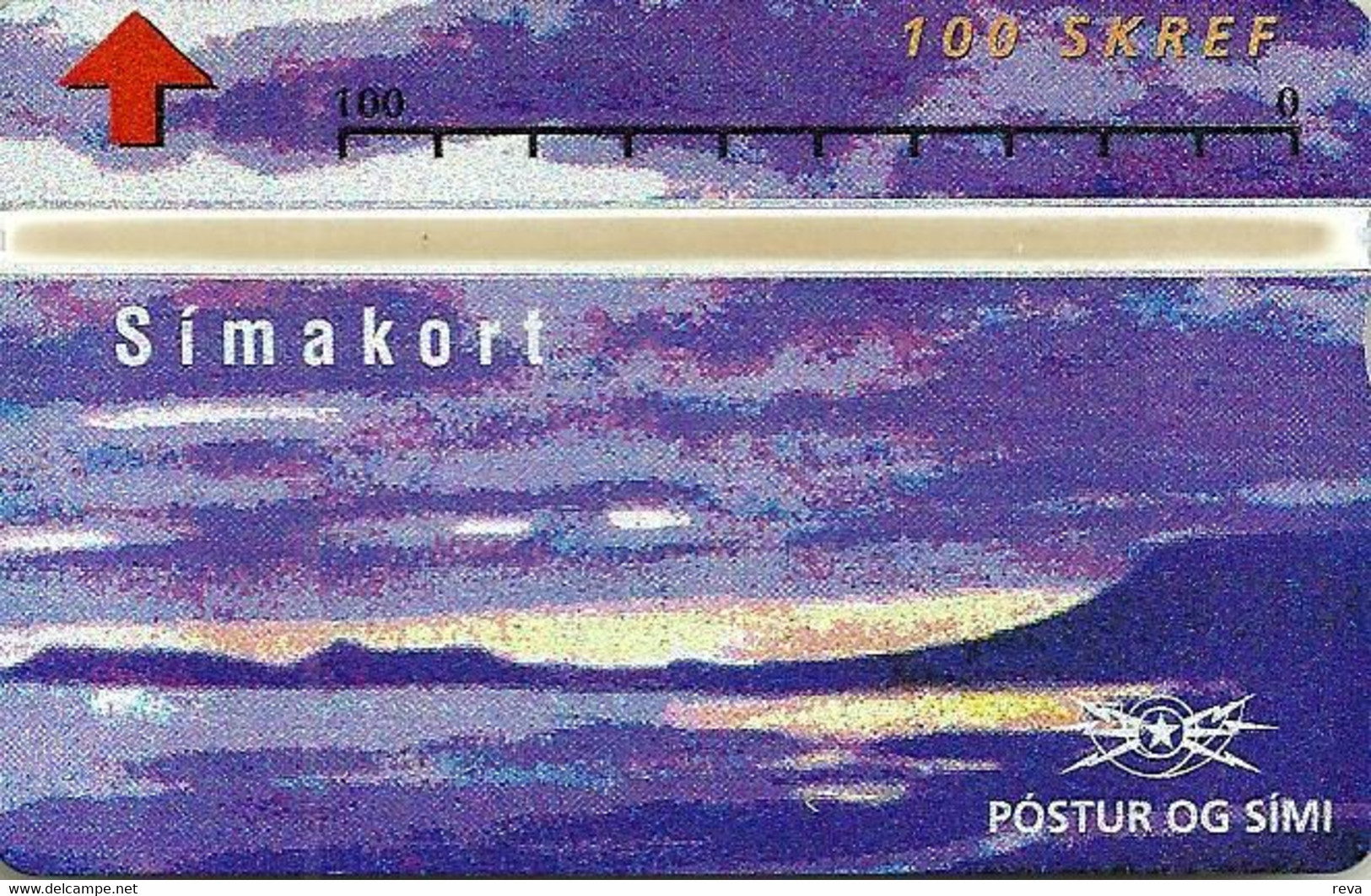 ICELAND 100 KR PURPLE LANDSCAPE L & G  CODE: 303B CAT:ICE-O-06 MINT(?)  READ DESCRIPTION !! - Islandia