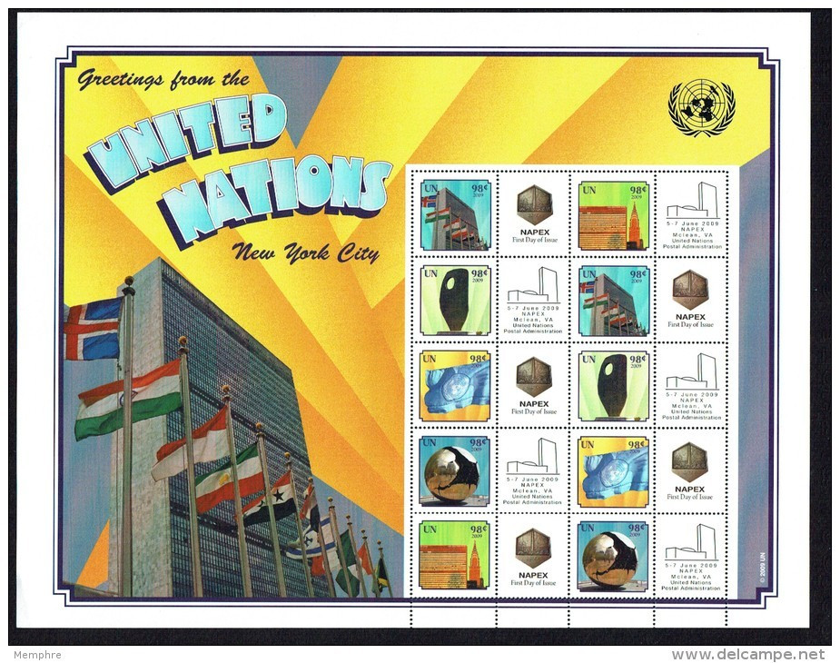 Feuille Personnalisée  S 29 Version 1 (dentelé 13&frac14;)  NAPEX 2009   Tarif International - Unused Stamps