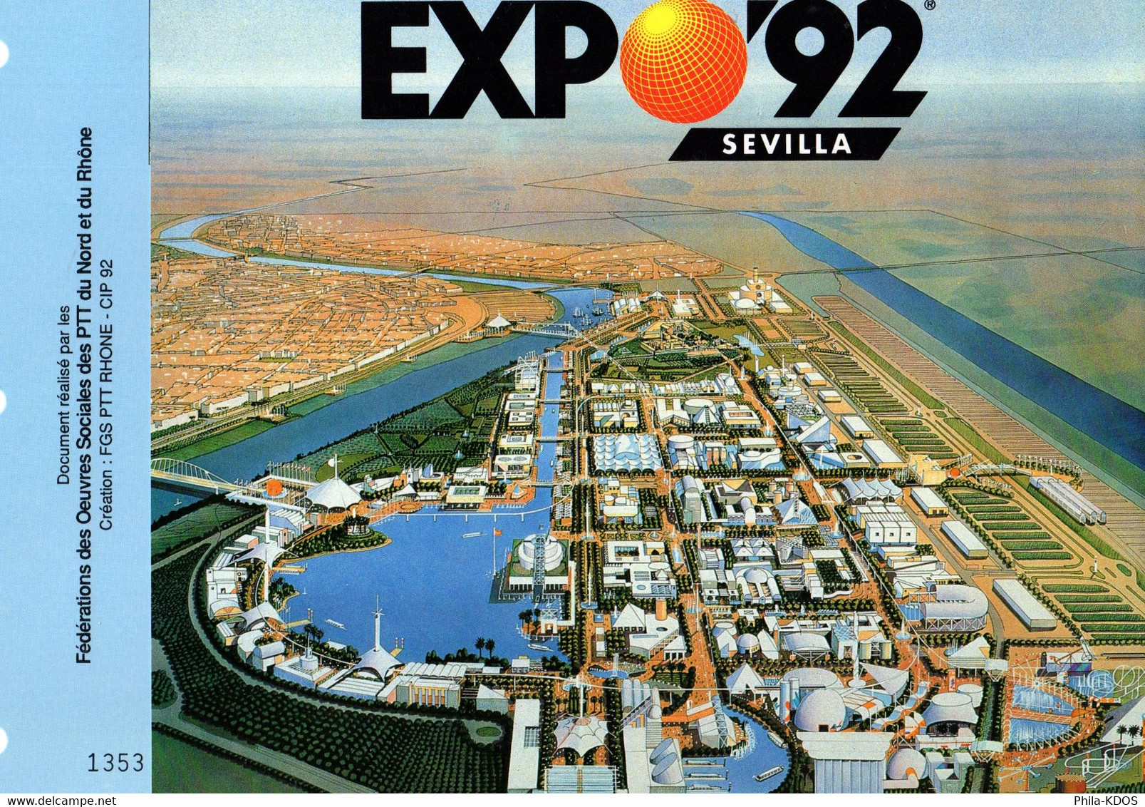 &#9989; " FEUILLET SPECIAL EXPO92 DE SEVILLE " Voir Les 4 Scans Parfait état ! - 1992 – Séville (Espagne)