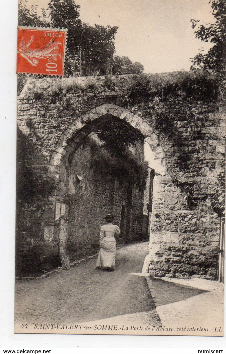 Saint-Valéry-sur-Somme Animée La Porte De L'Abbaye - Saint Valery Sur Somme