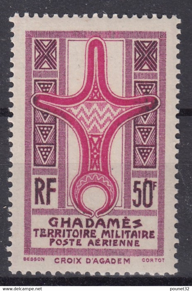 GHADAMES : POSTE AERIENNE CROIX D'AGADEM N° 1 NEUF ** GOMME SANS CHARNIERE - Unused Stamps