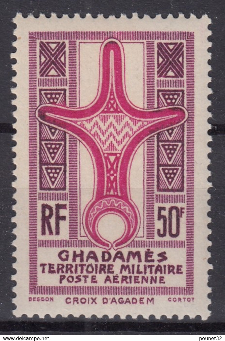 GHADAMES : POSTE AERIENNE CROIX D'AGADEM N° 1 NEUF ** GOMME SANS CHARNIERE - A VOIR - Unused Stamps