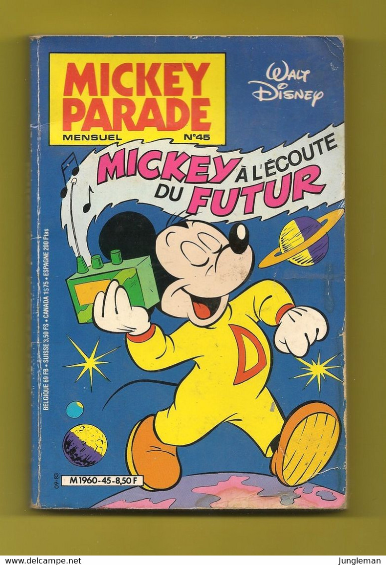 Mickey Parade N° 45 - Edité Par Edi-Monde / SNEF - Septembre 1983 - Mickey Parade