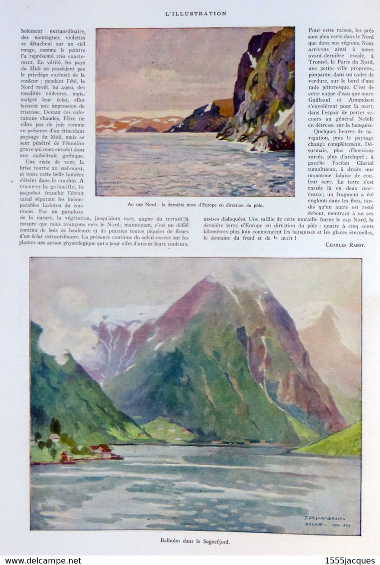 L'ILLUSTRATION N° 4545 12-04-1930 DOUMERGUE FRENCH HOEK TROMSÖ ACRIDIENS HALLES CENTRALES MUSÉE HERMÈS BOUFFÉMONT