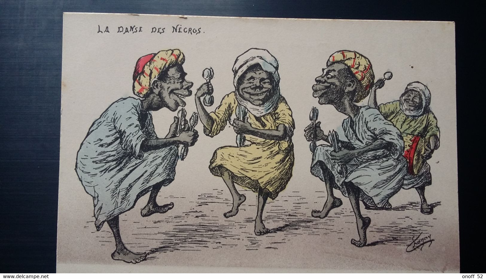 LA DANSE DES NEGROS ILLUSTRATEUR CHAGNY - Chagny