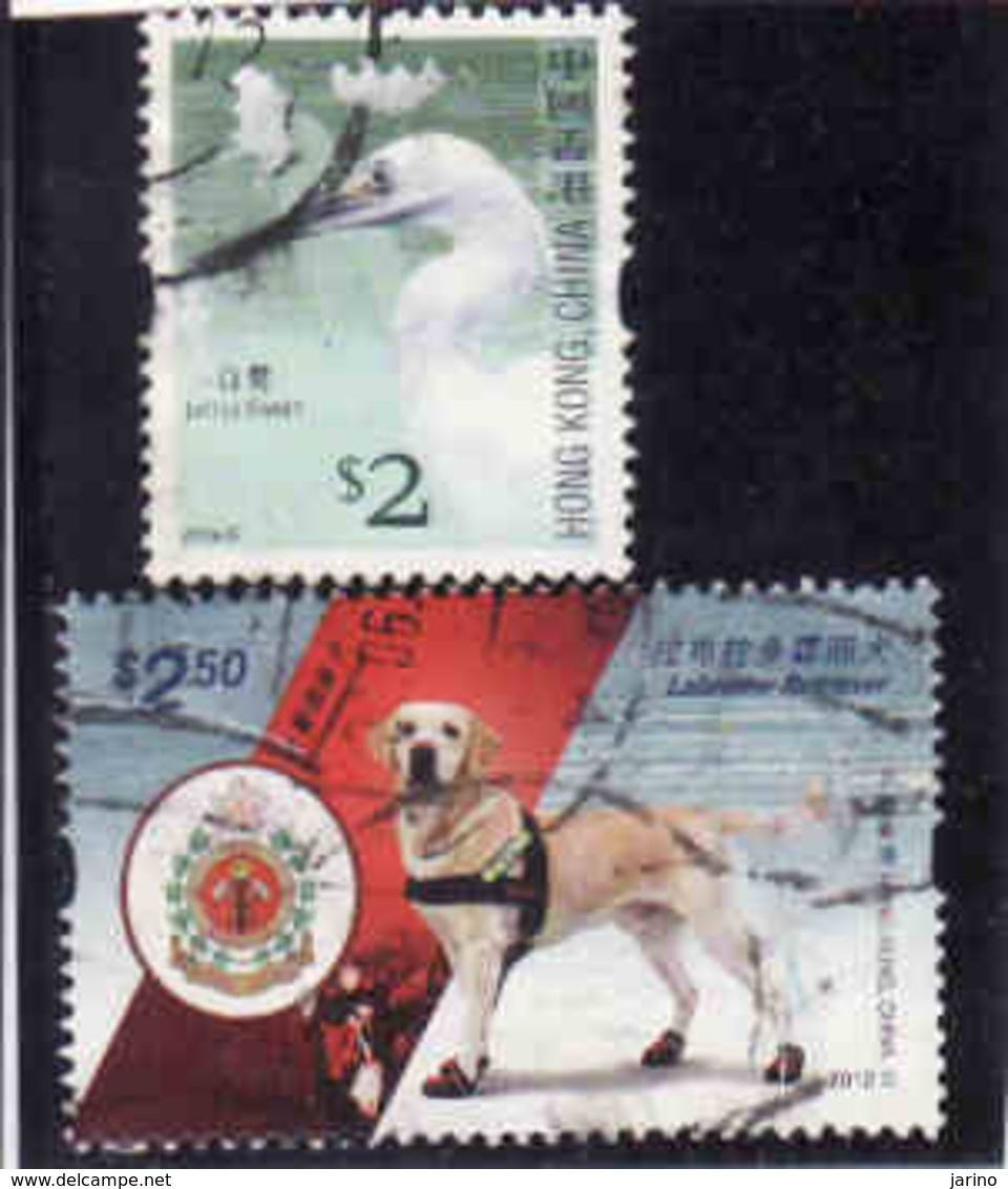 Hong Kong 2012, Yvert 1592, Dog Labrador Retriever + Hon Kong 2006 Bird, Obliteres, Used - Used Stamps