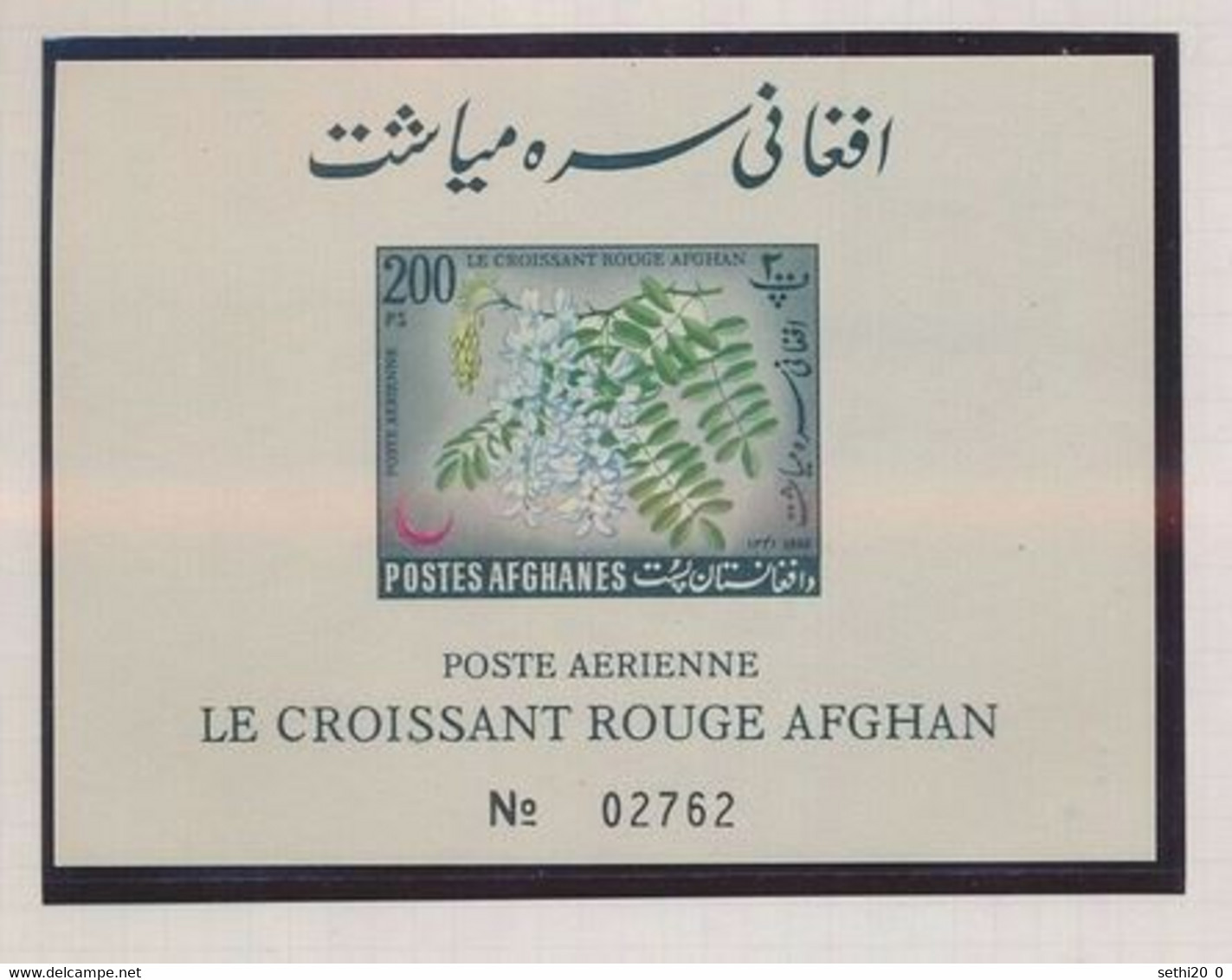 Afghanistan  1962 Nobel Red Cross Croix Rouge Croissant Rouge Red Crescent  Imperf - Nobel Prize Laureates